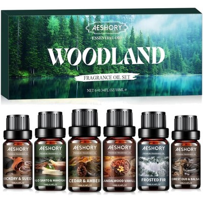 Ätherische Öle Set Waldland 6x10ml Duftöl Aromatherapie Geschenk