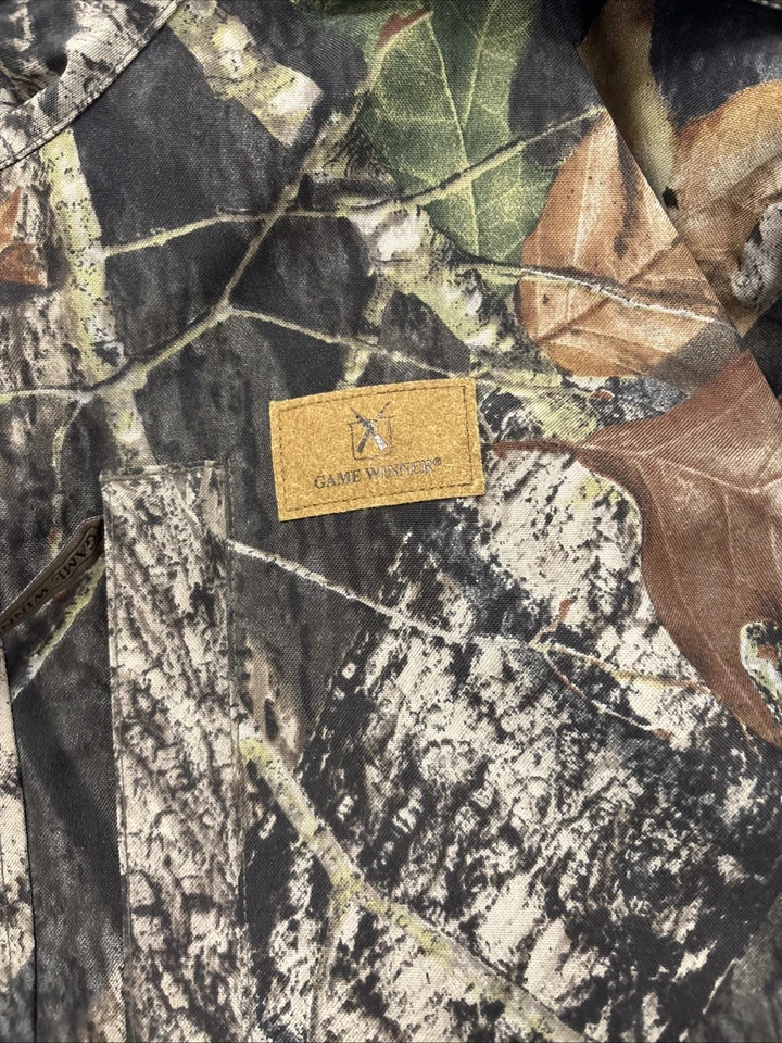Game Winner Mens XL Camo Realtree Full Zip Hunting Jacket W Hood - Image 2 of 4