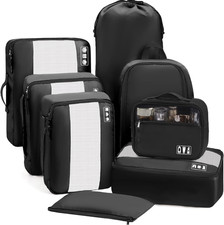 MURISE Koffer Organizer 8 Stück, Packing Cubes Für Urlaub Und Reisen, Packwürfel