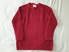 Joe Browns Ribbed Knit Red Jumper Pullover Size Large