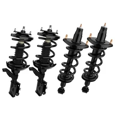 4PCS Front & Rear Struts Shock Assembly For 2001 2002-2005 Honda Civic EX DX LX