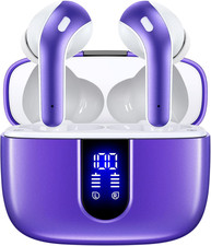 Bluetooth Headphones True Wireless Earbuds 60H Playback LED Power Display Earpho