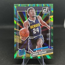 2023-24 Panini Donruss - Rated Rookie Holo Green Laser #217 Jalen Pickett (RC)
