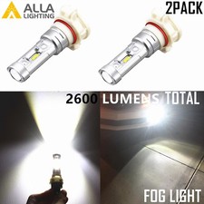 Alla Lighting 2600lm 6000k 5202 5201 Led Bulb White 1919smd Fog Driving Light2x