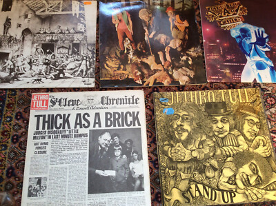 Jethro Tull  [5 LP Vinyl] Stand Up Thick as A Brick War Child This Was Minstrel