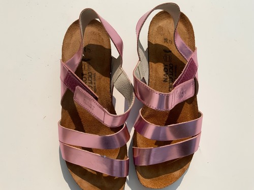 NEW Naot Whetu Sandals Womens Size 7 US 38 EU Metallic LIGHT PURPLE - Picture 2 of 10