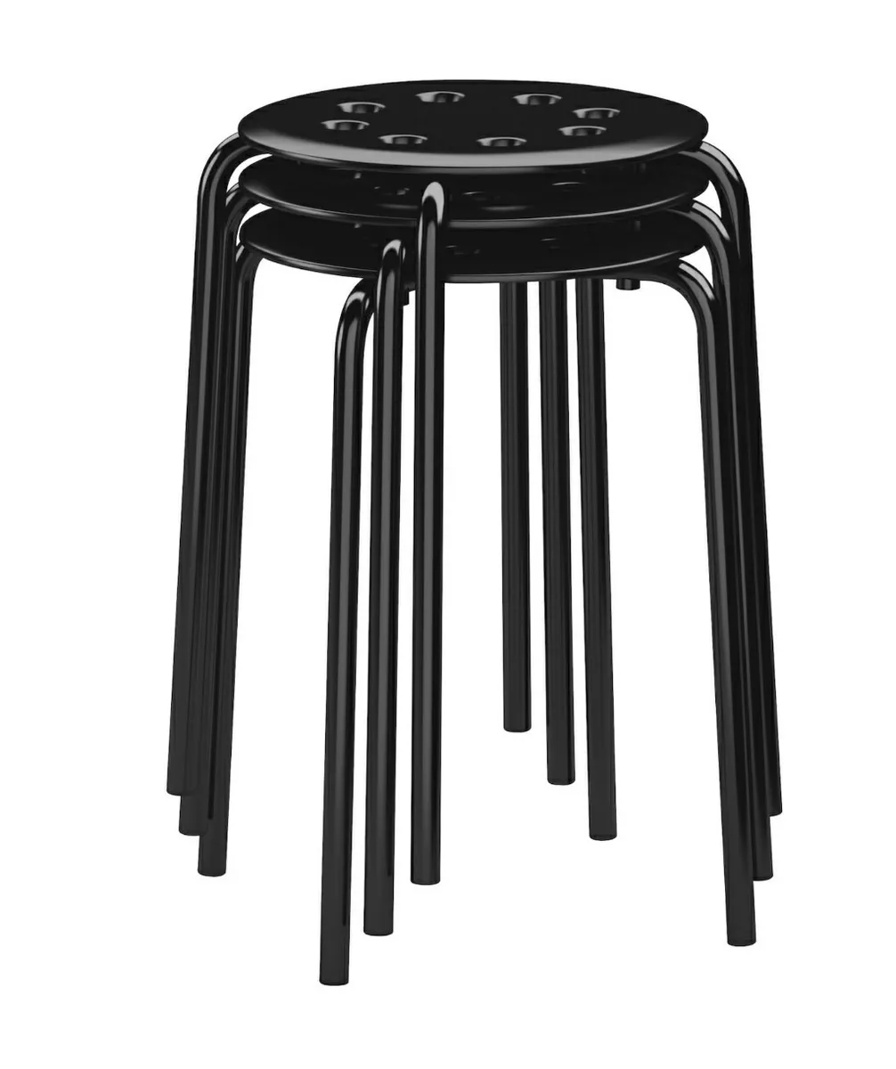 Ikea marius online stool black