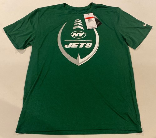Nike Dri-Fit New York Jets Football T-Shirt Mens Large On Field Equipment Green - Picture 4 of 17