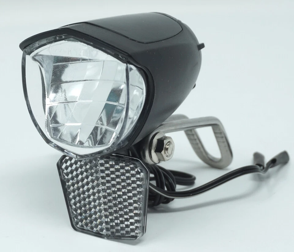 LED Fahrrad Scheinwerfer 70 Lux Sensor Standlicht Fahrradlampe Nabendynamo