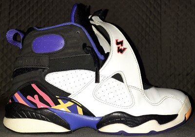 Nike Boy\'s Air Jordan 8 Retro 3 Three Peat Shoes Size US 6Y Nike Air Jordan 8 VIII Retro Three Peat White Infrared  main image 4