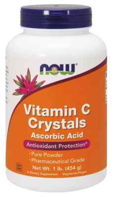 NOW Foods Vitamin C Kristalle - 454g 1LB USA