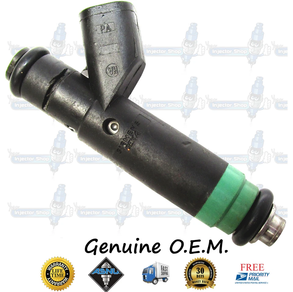 Atomización mejorada Mopar genuina 53032704AB 8x inyectores de combustible Dodge Jeep 4,7 L Foto 3 de 4