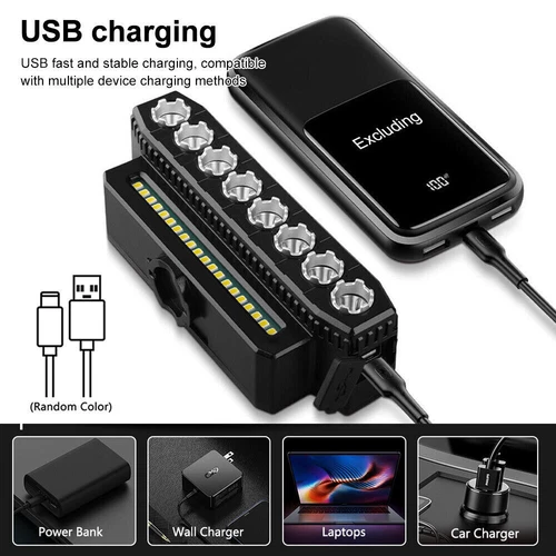 Bicycle Front Headlight Super Bright LED Bike Light USB Rechargeable Waterproof - Bild 12 von 16
