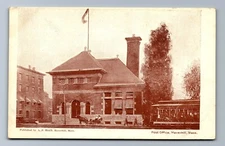 C.1905 EMBOSSED! POST OFFICE HAVERHILL, MA, TRAM PUB. A.P. HEATH Postcard P17