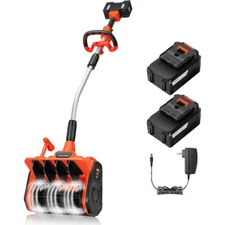 13'' Cordless Snow Shovel 40V Battery Powered Electric Snow Blower 4.0Ah Battery