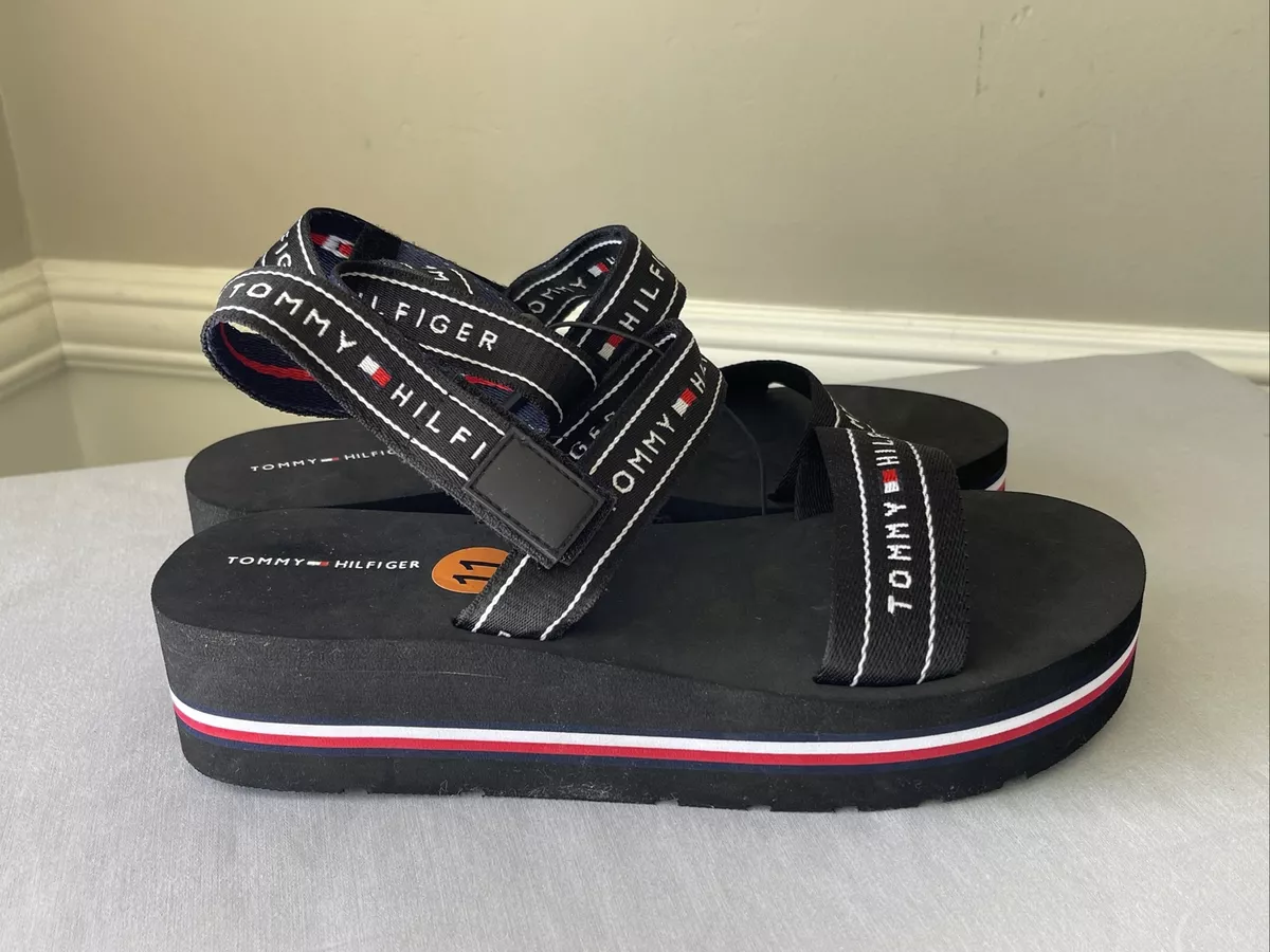 Tommy hilfiger navy sandals cheap