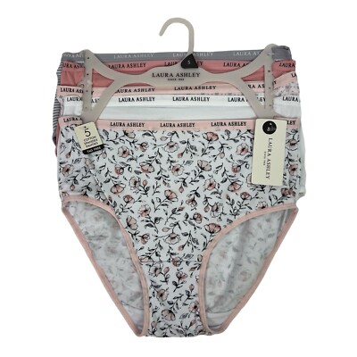 Laura Ashley Women s Panties Sz Small Pkg/5 Briefs Multi Colors Tag Free