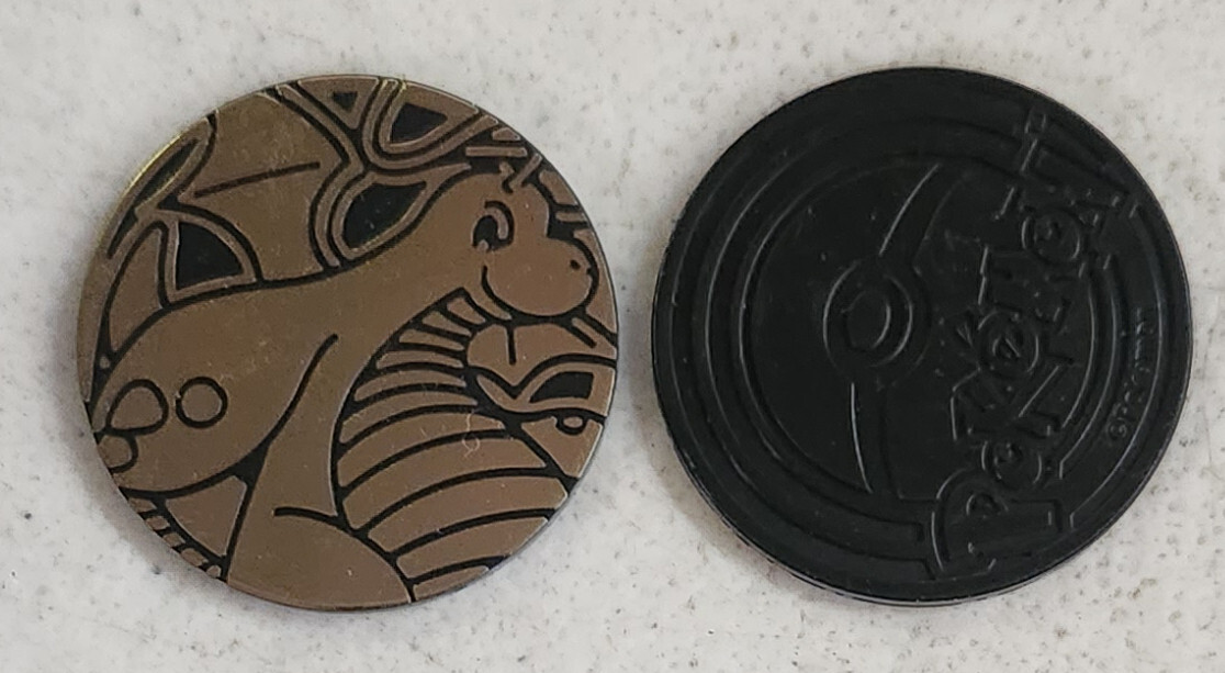 OFFICIAL POKEMON TCG PLASTIC HOLOFOIL DRAGONITE COIN | eBay