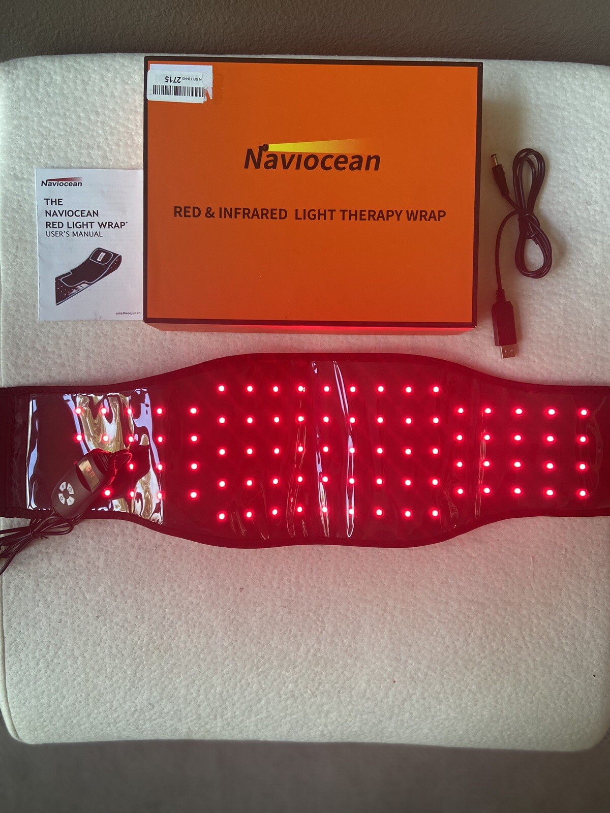 Naviocean Red and Infrared Light Therapy Wrap for Body Pain Flexible Pad eBay