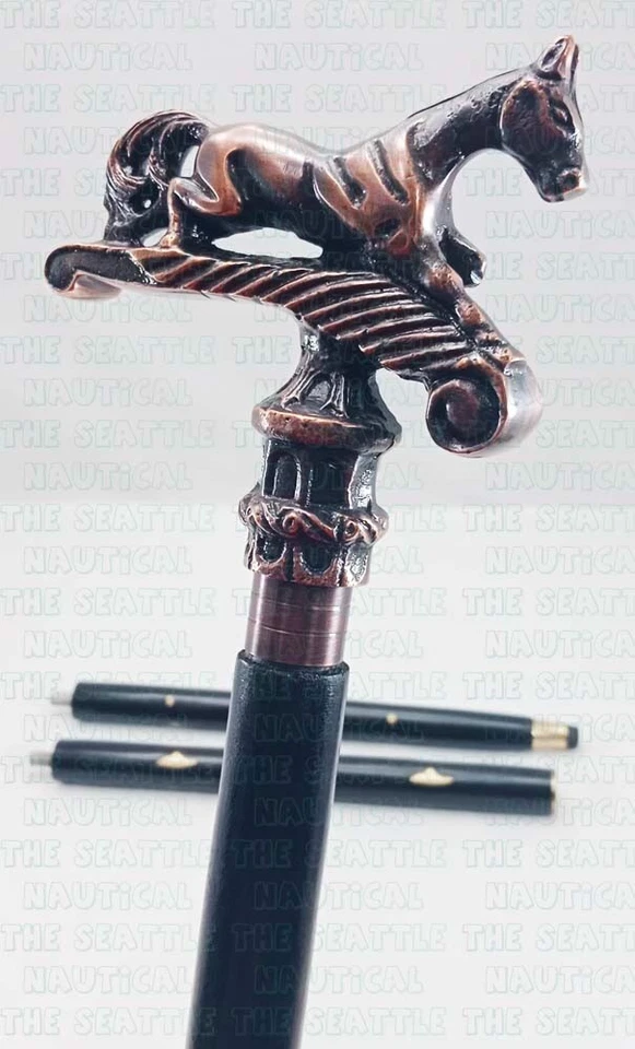 New Designer Victorian Handle Wooden Vintage Walking Cane Antique Style Stick - Image 4 of 4