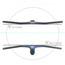 70/80*740mm Carbon Fiber Front Computer Stand -20° Bicycle Integrated Handlebar