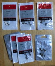 LOT OF 28: RadioShack 250V Fast-Acting 1  x  Inch Fuses 2A, 2.5A, 4A, 5A, 7A 