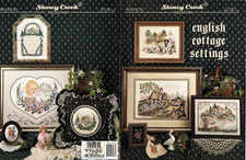 English Cottage Settings Cross Stitch Pattern Book 7 Cottages Stoney Creek 1992