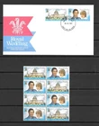 New Zealand  1981  Royal Wedding  SG 1247/1248  MNH 4 Sets Block & FDC