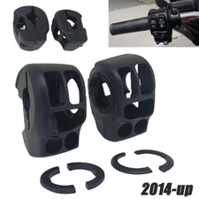 Black Switch Housing Cover Kit For Harley Touring 2014+ FLHTK FLHX FLHXS FLHTCUI