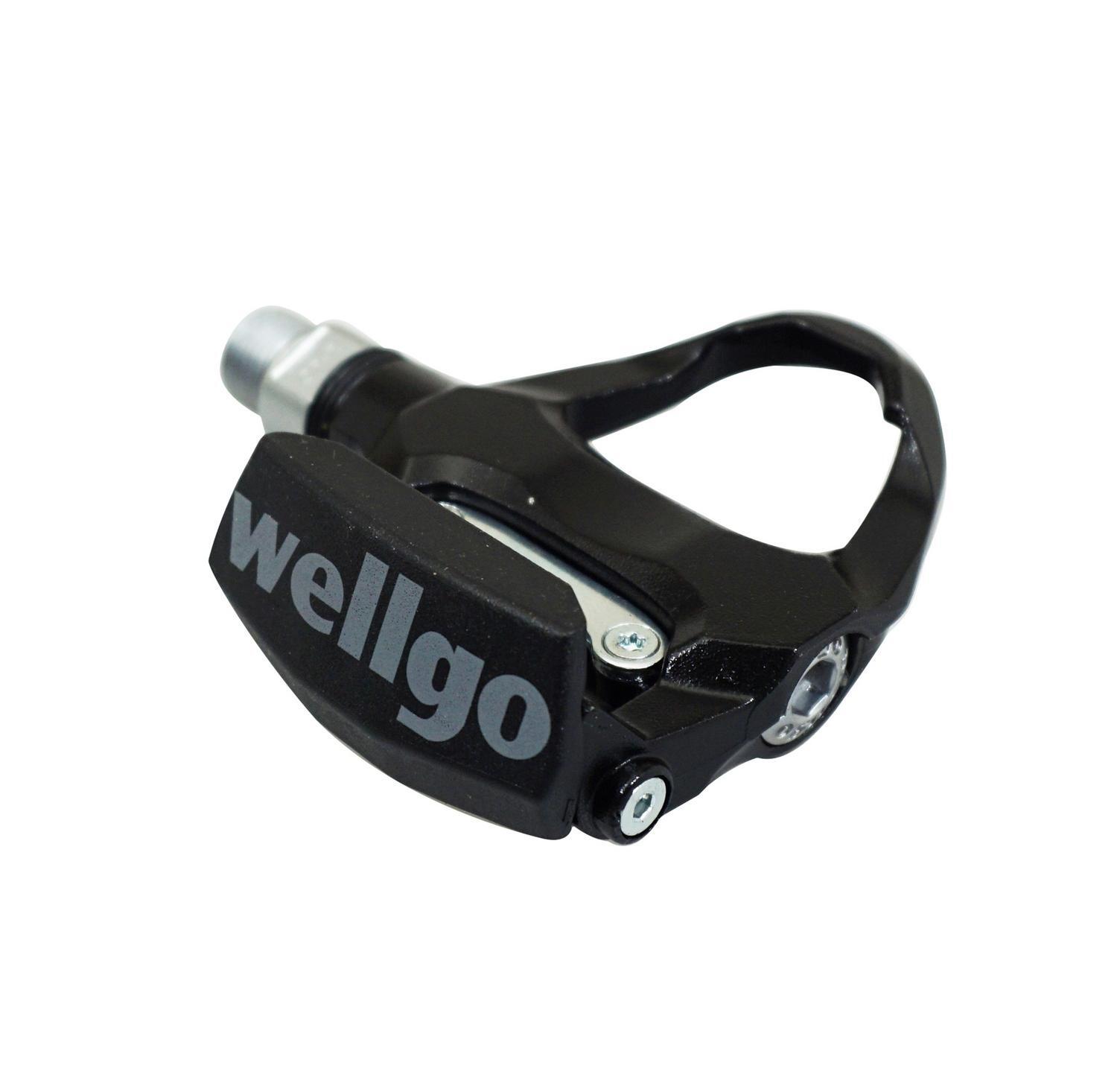 Pédales route automatique Wellgo R344 alu noir roulement vélo course