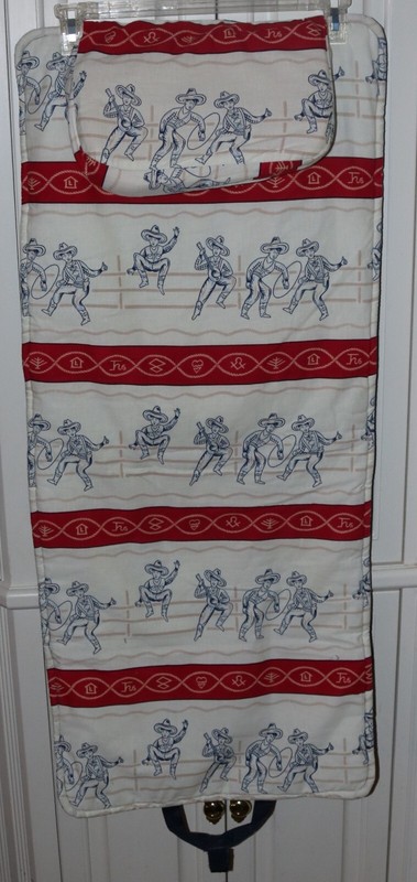Infant Baby Toddler Cowboy Western Theme Travel Portable Changing Pad