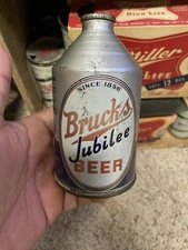 Brucks Crowntainer Beer Can Cone Top 86 Years Bruckmann Co Cincinnati Oh Old