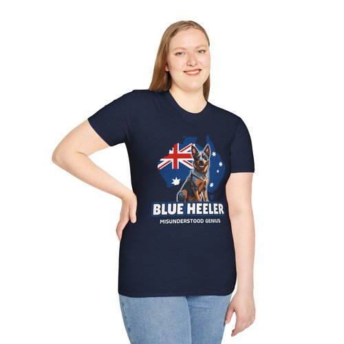 Blue Heeler T-Shirt: Missverstandenes Genie - lustiges Hundeliebhaber Geschenk, Tierbesitzer T-Shirt, - Bild 7 von 13