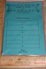 Tamp-A-Tiles Stencil Plaid Craft Scrapbooking Art Card Making Fast Shipping