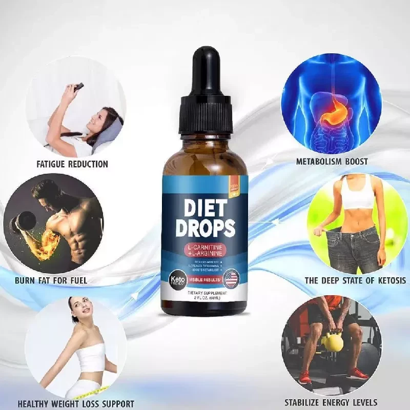 Keto Bhb Drops Effective Weight Loss Support & Boost Metabolism L-Carnitine - Image 3 of 4