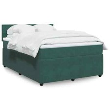 Boxspringbett mit Matratze Samt Polsterbett Bettkasten Stauraumbett Doppelbett