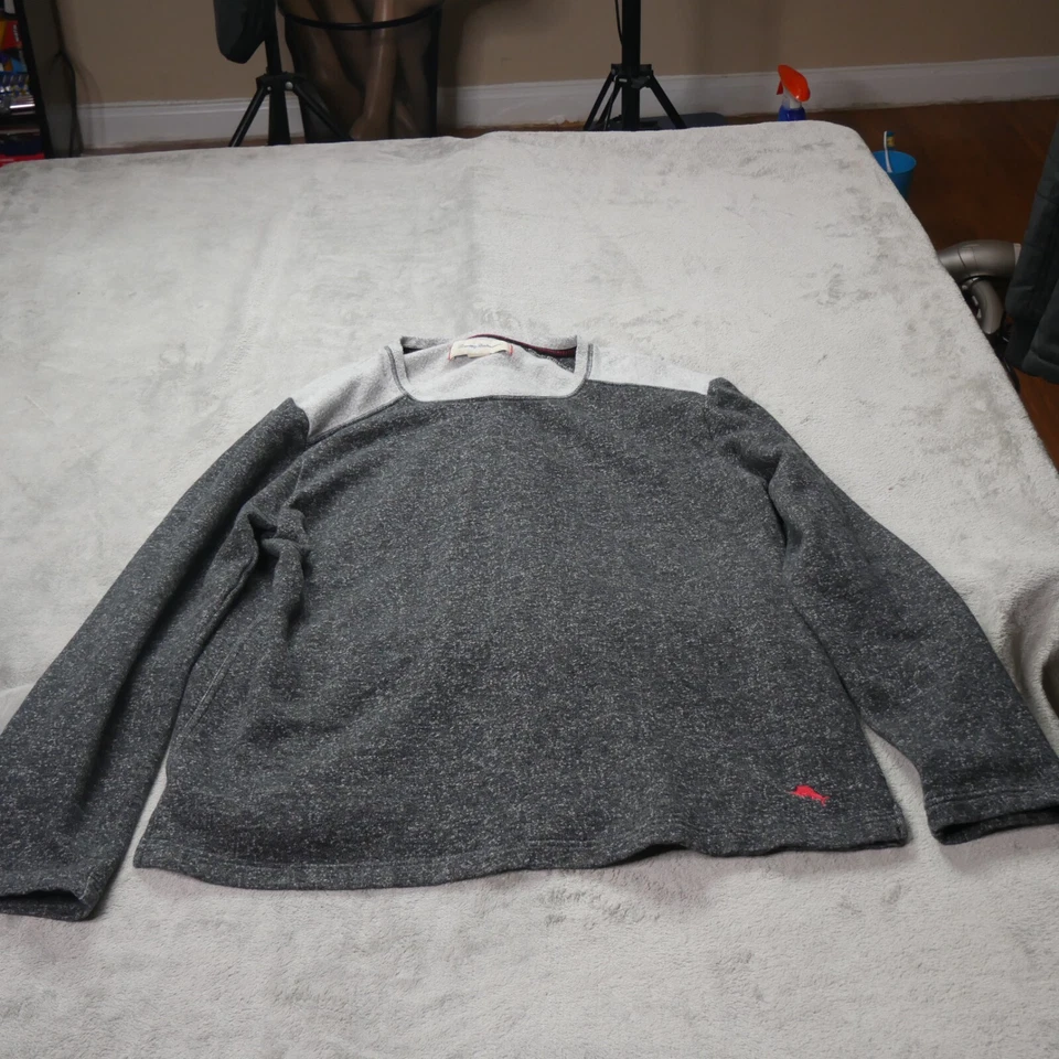 Tommy Bahama Lounge Ropa de Dormir Camisa Hombre’s 2XL Negro Gris Manga Larga 229901 Foto 4 de 4