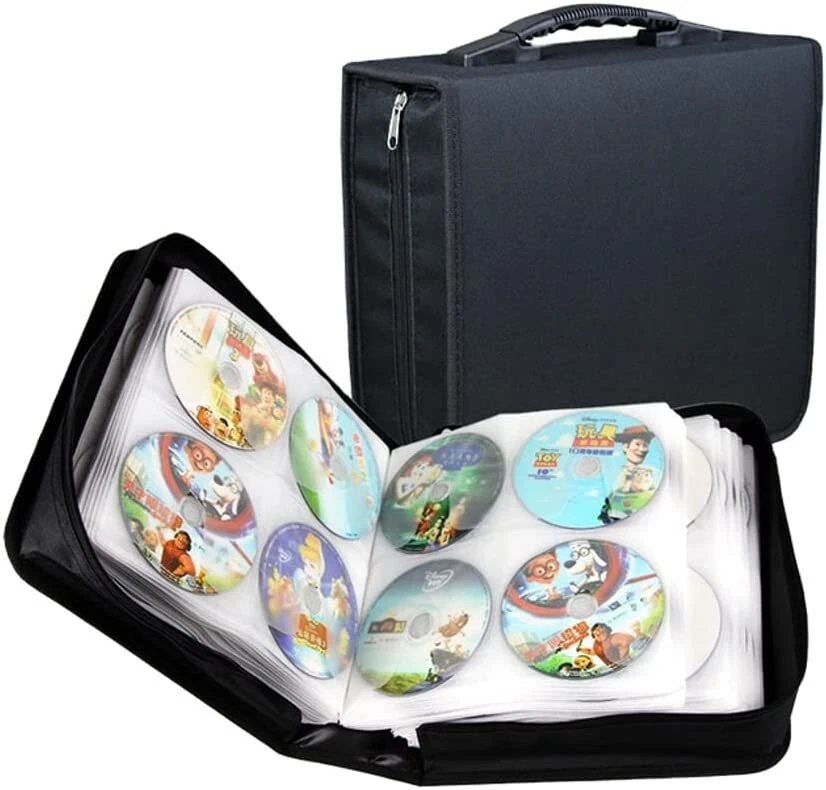 Mappe Nylon Aufbewahrungmappe Wallet Tasche Koffer Hüllen für CDs DVDs Bluerays - Bild 3 von 4