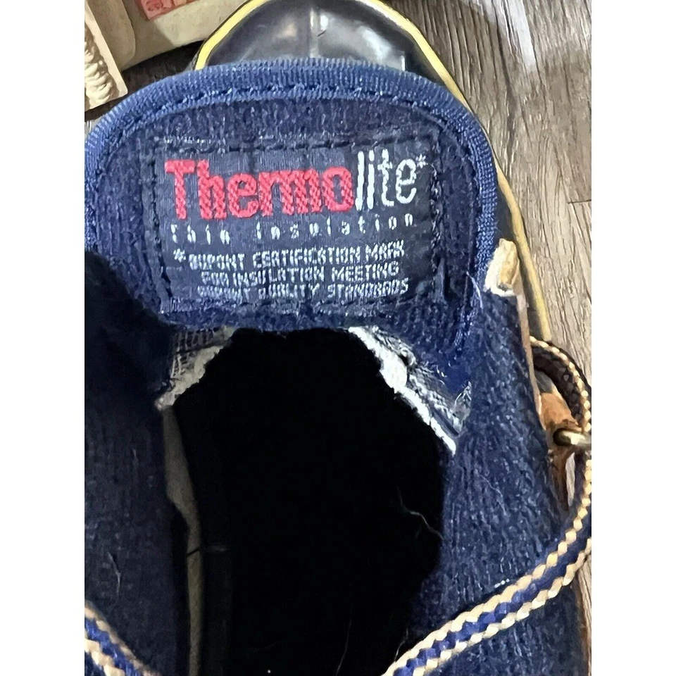 Vintage Sporto Duck Rain Boots Women's Size 6 Navy Tan Boat Shoes Coastal Prep - Image 4 of 4