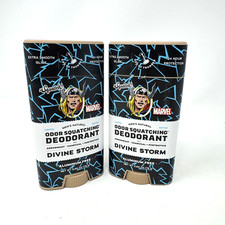 Lot of 2 Dr. Squatch Thor Divine Storm Deodorant Marvel Collab 2.65 oz NEW