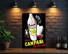 Bitter Campari Heavy Metal Sign – 24"x16" (60x40 cm)