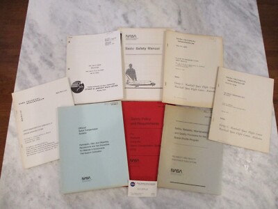 1970s-80s NASA MSFC JSC SPACE SHUTTLE SAFETY REPORTS/TECHNICAL MEMORANDUMS SET-8