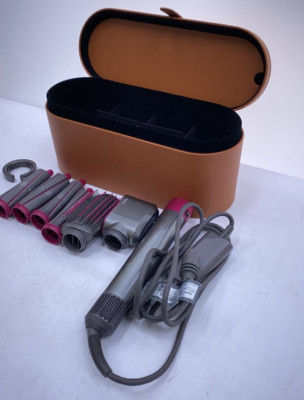 Dyson Airwrap HS01 Hair Styler Pink Curling Nickel Fuchsia 100V From Japan-Used