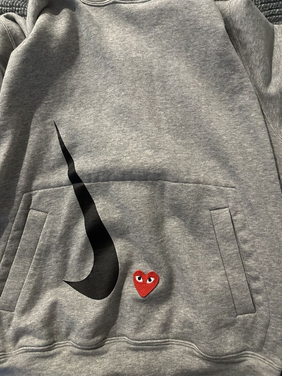 Nike x PLAY Hoodie Grey Comme des Garçons Play Large LIMITED Nike x PLAY Hoodie Grey Comme des Garçons Play Large LIMITED