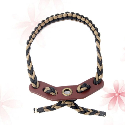 Wrist Strap Hand Slingbow for Hunting Adjustable Braided Cord