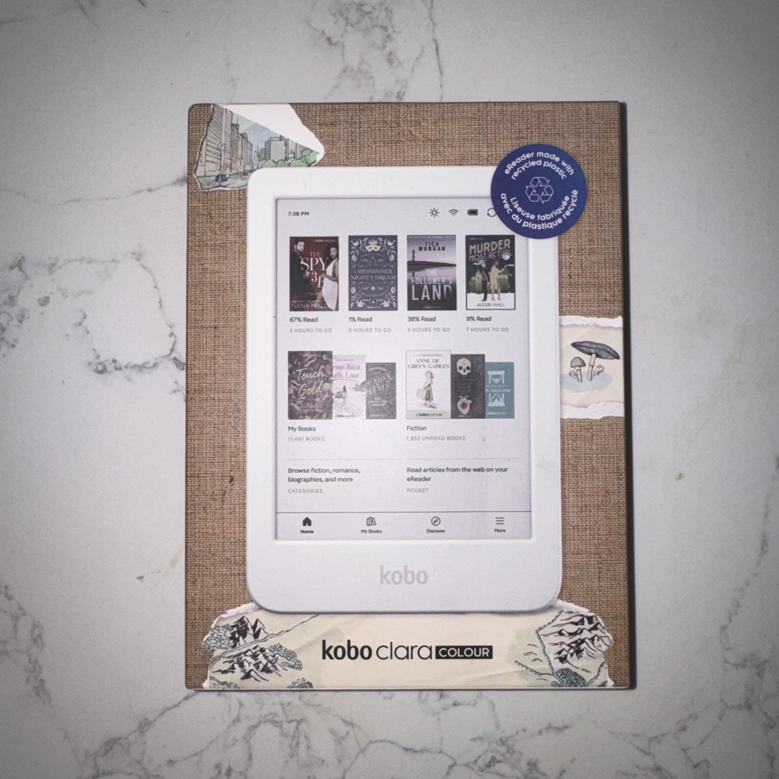 Kobo Clara Colour (WHITE) eReader | 6" 16GB eInk Kaleido 3 Color Display NEW