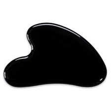 Gua Sha Jade Stone Massage Tool, Guasha Tool for Face and Body Black
