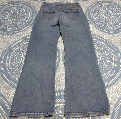 VTG Levis 512 Jeans Women 8M 29x29 Blue Perfectly Slimming Boot Cut Flap Pockets