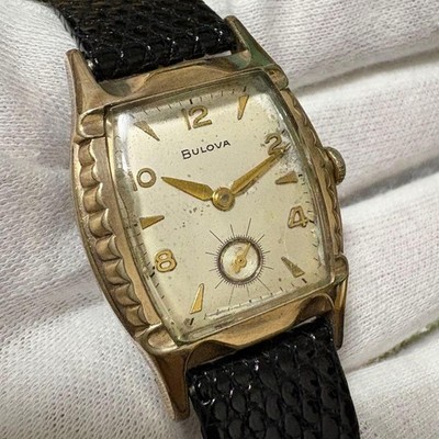 Bulova Vintage Ladies Watch 10K RGP Gold Manual Winding Small Seconds