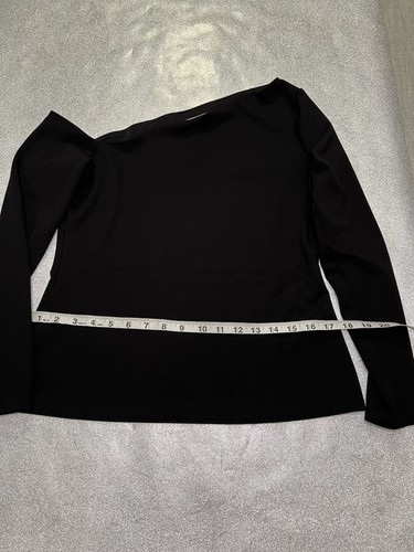 H&M One Shoulder Top Long sleeve Black Venus Cut. #139 - Picture 5 of 8